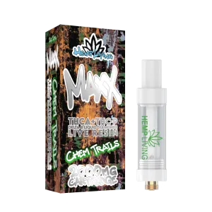 Hemp Living - Maxx - 2g Vape Cartridge w/ Live Resin Liquid Diamonds - THCA + THC-P - Chem Trails
